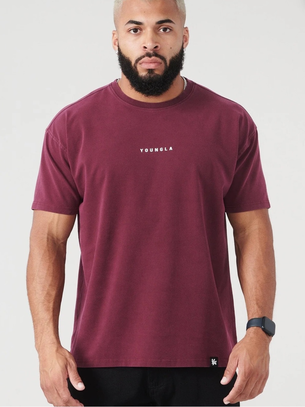 YoungLA Short Sleeve Crew Tee - Wine
